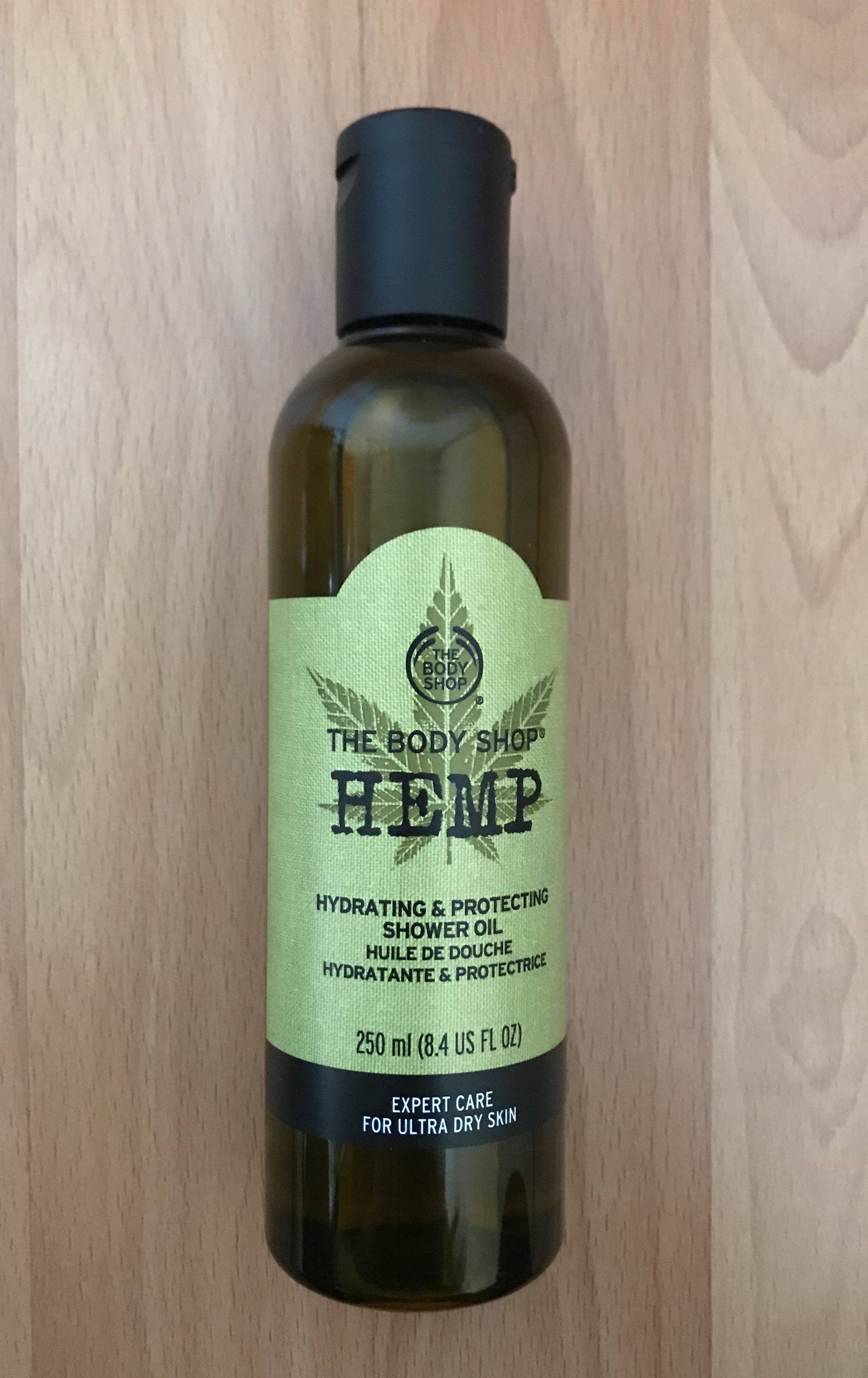 huile de douche chanvre the body shop